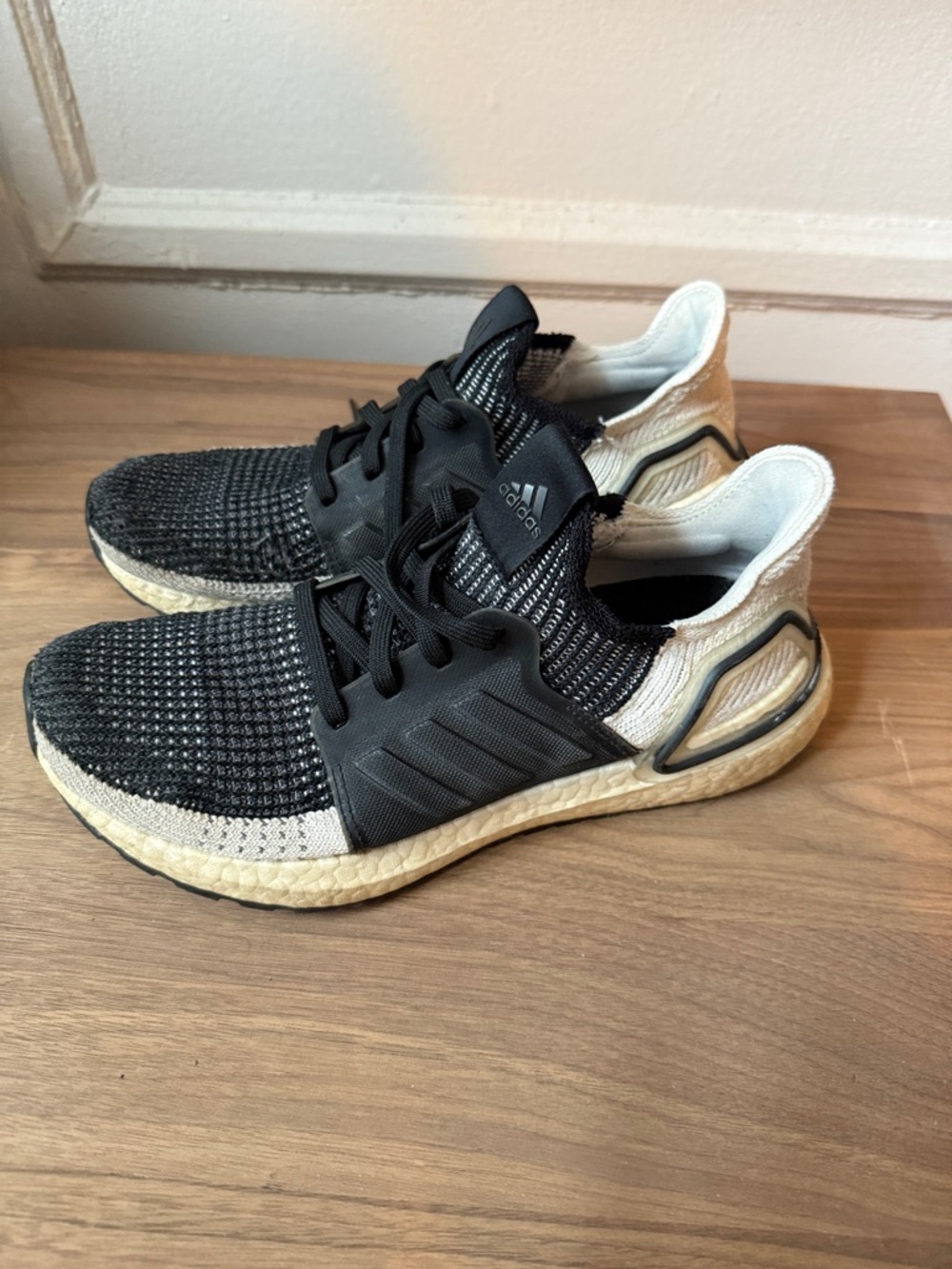 Adidas womens ultraboost Black & White Running Shoes